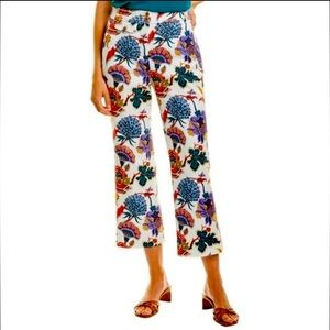 J Crew NWT Floral Paisley Kickout Crop Pant 8